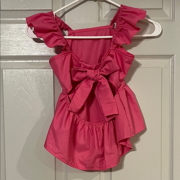 Pink Ruffled Girls Pants Suit Suit Size 6 NWOT - Picture 4 of 6